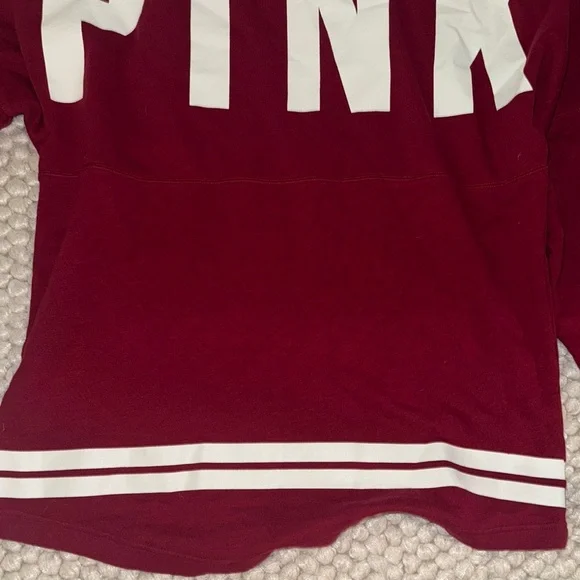 Victoria's Secret PINK Red and Black Trim Top - Picture 4 of 4